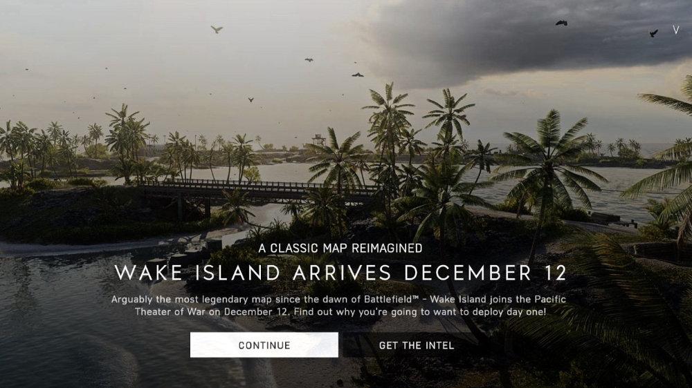 《战地5》中的威克岛是一款以二战时期最经典的地图